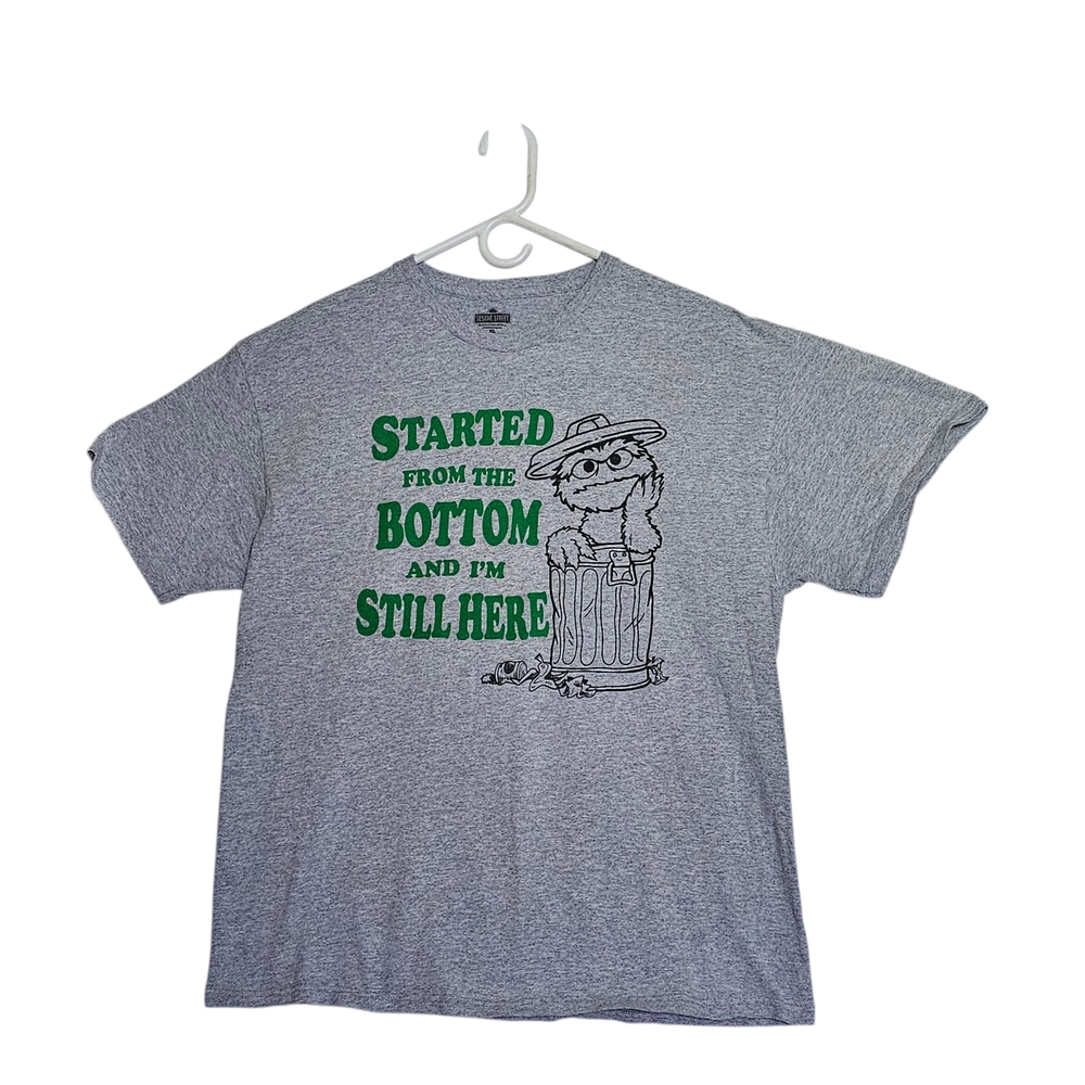 Oscar the Grouch Sesame Street Short Sleeve Graphic Tee Size XL